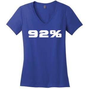 92 Percent Black Women Voting Power Women's V-Neck T-Shirt