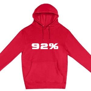 92 Percent Black Women Voting Power Premium Pullover Hoodie