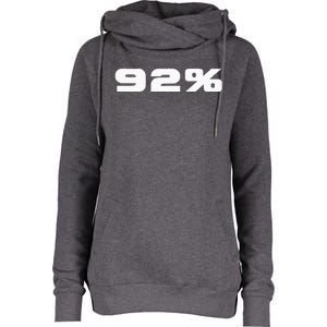 92 Percent Black Women Voting Power Womens Funnel Neck Pullover Hood