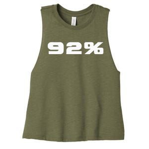 92 Percent Black Women Voting Power Women's Racerback Cropped Tank