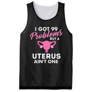 99 Problems But A Uterus Ain't One Hysterectomy Surgery Mesh Reversible Basketball Jersey Tank