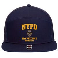 99th Precinct Brooklyn, NY 7 Panel Mesh Trucker Snapback Hat