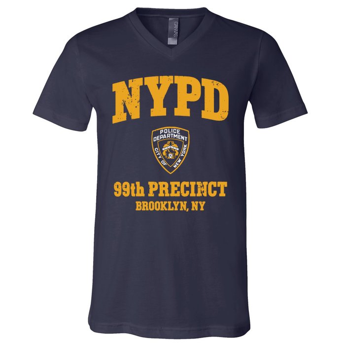 99th Precinct Brooklyn, NY V-Neck T-Shirt