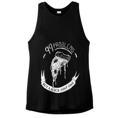 99 Problems But A Slice Ain't One Ladies PosiCharge Tri-Blend Wicking Tank