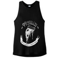 99 Problems But A Slice Ain't One Ladies PosiCharge Tri-Blend Wicking Tank