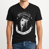 99 Problems But A Slice Ain't One V-Neck T-Shirt