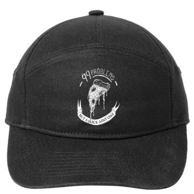 99 Problems But A Slice Ain't One 7-Panel Snapback Hat