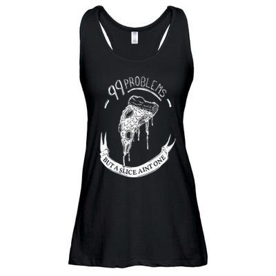 99 Problems But A Slice Ain't One Ladies Essential Flowy Tank