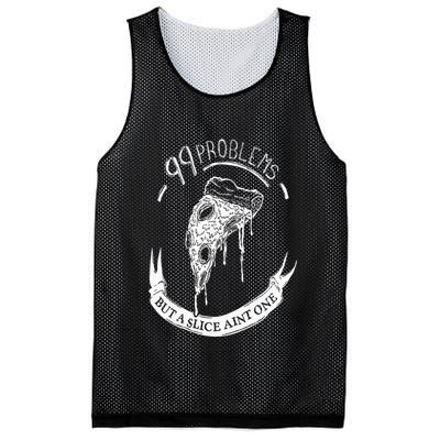 99 Problems But A Slice Ain't One Mesh Reversible Basketball Jersey Tank