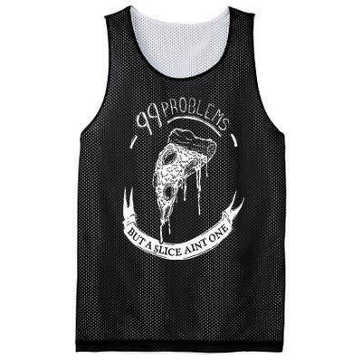 99 Problems But A Slice Ain't One Mesh Reversible Basketball Jersey Tank