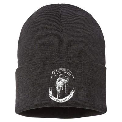 99 Problems But A Slice Ain't One Sustainable Knit Beanie