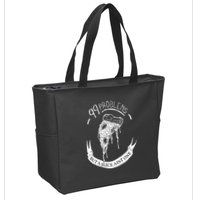 99 Problems But A Slice Ain't One Zip Tote Bag