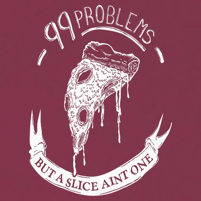 99 Problems But A Slice Ain't One 16oz Travel Tumbler