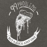 99 Problems But A Slice Ain't One Cotton Canvas Backpack