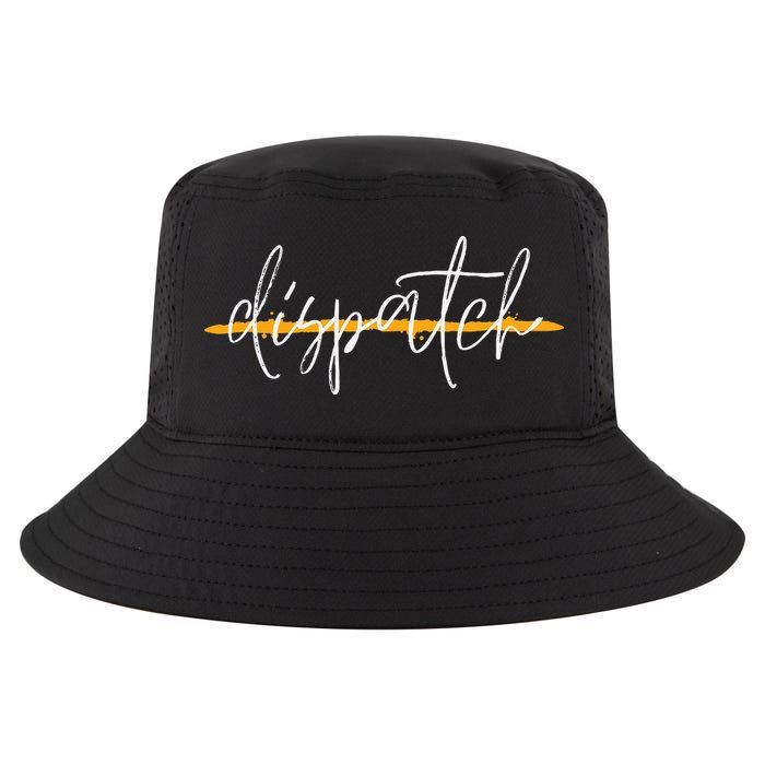 911 Police Dispatcher Thin Gold Line Sheriff Dispatch Life Cool Comfort Performance Bucket Hat