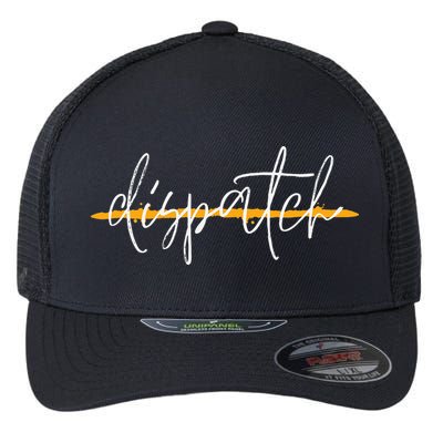 911 Police Dispatcher Thin Gold Line Sheriff Dispatch Life Flexfit Unipanel Trucker Cap