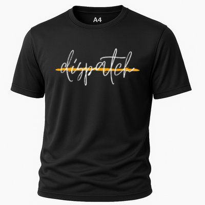 911 Police Dispatcher Thin Gold Line Sheriff Dispatch Life Performance Shirt