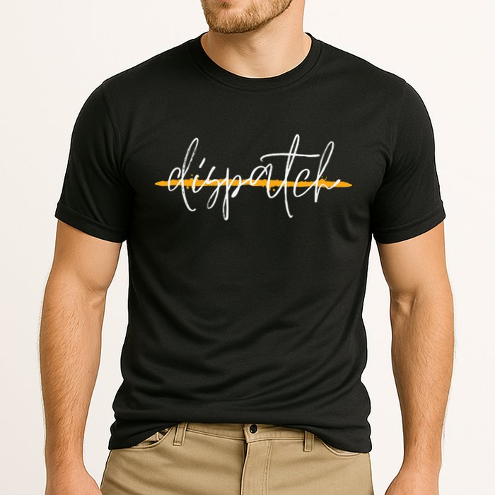 911 Police Dispatcher Thin Gold Line Sheriff Dispatch Life Performance Shirt