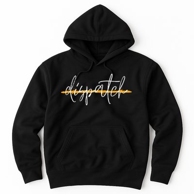 911 Police Dispatcher Thin Gold Line Sheriff Dispatch Life Hoodie