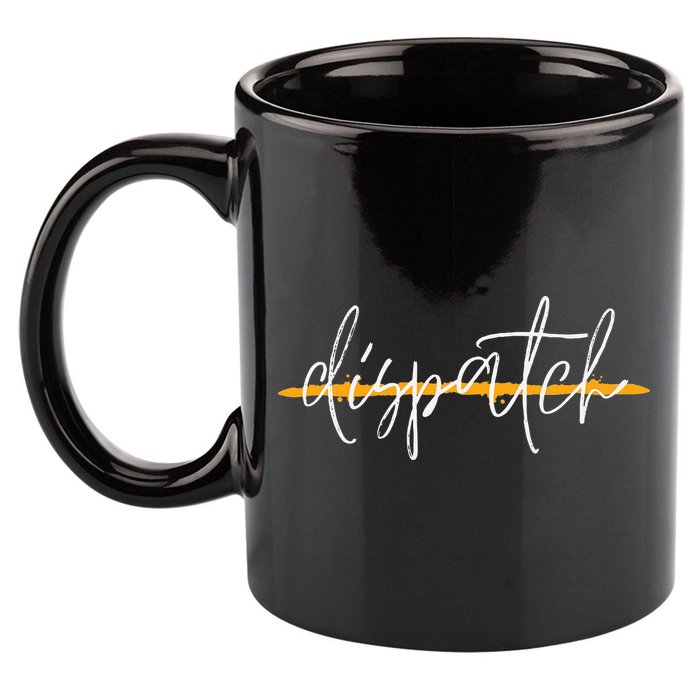 911 Police Dispatcher Thin Gold Line Sheriff Dispatch Life 11oz C Handle Ceramic Mug