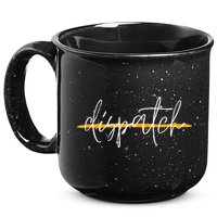 911 Police Dispatcher Thin Gold Line Sheriff Dispatch Life 15oz Campfire Ceramic Mug