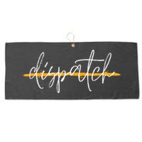 911 Police Dispatcher Thin Gold Line Sheriff Dispatch Life Large Microfiber Waffle Golf Towel