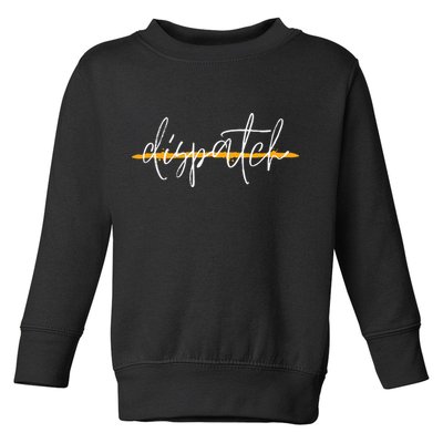 911 Police Dispatcher Thin Gold Line Sheriff Dispatch Life Toddler Sweatshirt