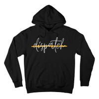 911 Police Dispatcher Thin Gold Line Sheriff Dispatch Life Tall Hoodie