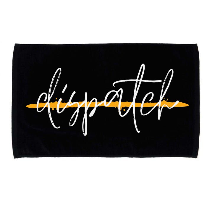 911 Police Dispatcher Thin Gold Line Sheriff Dispatch Life Microfiber Hand Towel