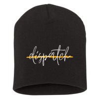 911 Police Dispatcher Thin Gold Line Sheriff Dispatch Life Short Acrylic Beanie