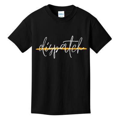 911 Police Dispatcher Thin Gold Line Sheriff Dispatch Life Kids T-Shirt