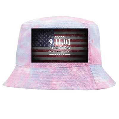 9.11.01 Patriot Day 20th Anniversary Tie-Dyed Bucket Hat