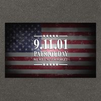 9.11.01 Patriot Day 20th Anniversary Cotton Canvas Backpack