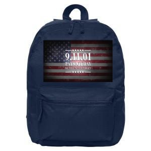 9.11.01 Patriot Day 20th Anniversary 16 in Basic Backpack