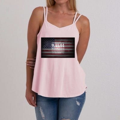 9.11.01 Patriot Day 20th Anniversary Women's Strappy Tank