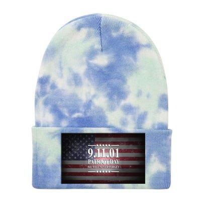 9.11.01 Patriot Day 20th Anniversary Tie Dye 12in Knit Beanie