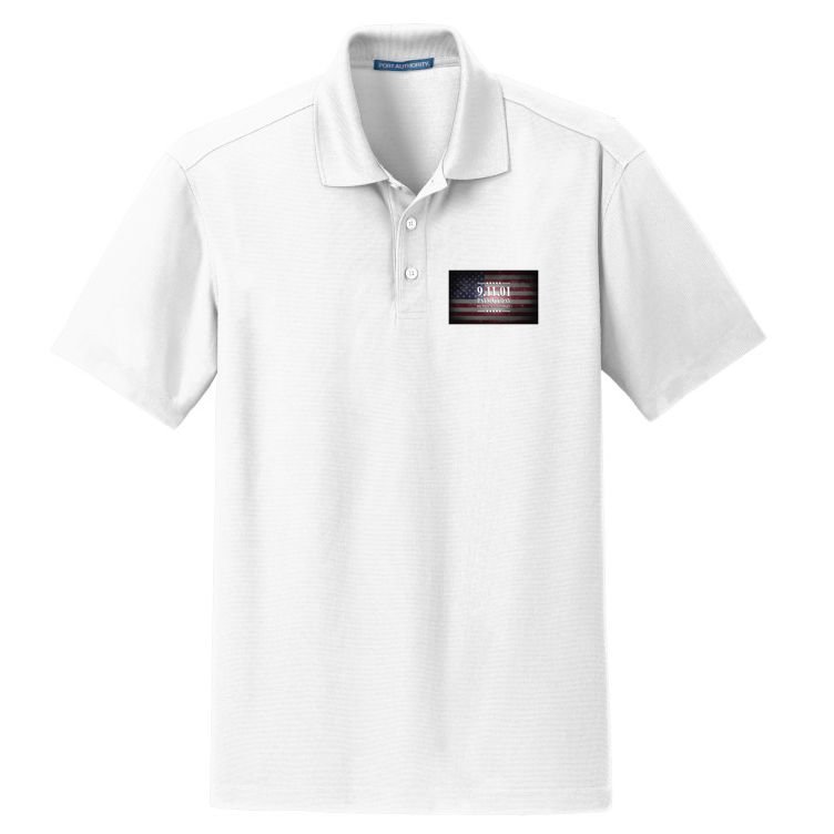 9.11.01 Patriot Day 20th Anniversary Dry Zone Grid Polo