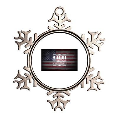 9.11.01 Patriot Day 20th Anniversary Metallic Star Ornament