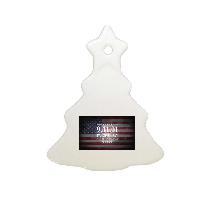 9.11.01 Patriot Day 20th Anniversary Ceramic Tree Ornament