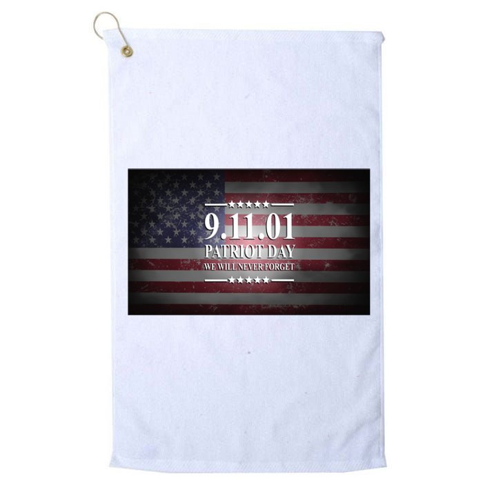 9.11.01 Patriot Day 20th Anniversary Platinum Collection Golf Towel