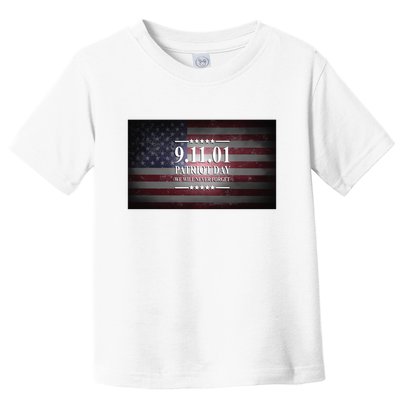9.11.01 Patriot Day 20th Anniversary Toddler T-Shirt