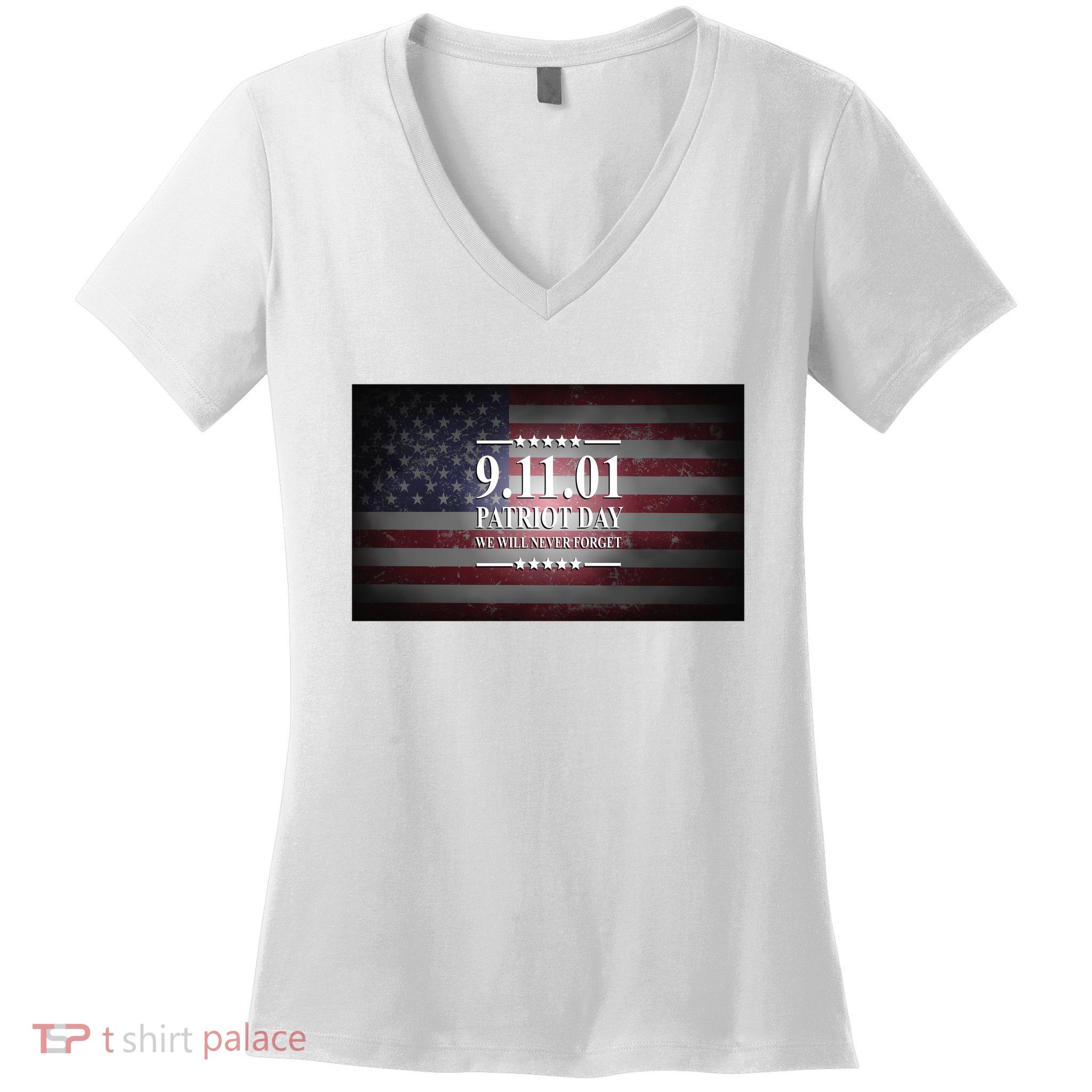 9.11.01 Patriot Day 20th Anniversary Women's V-Neck T-Shirt
