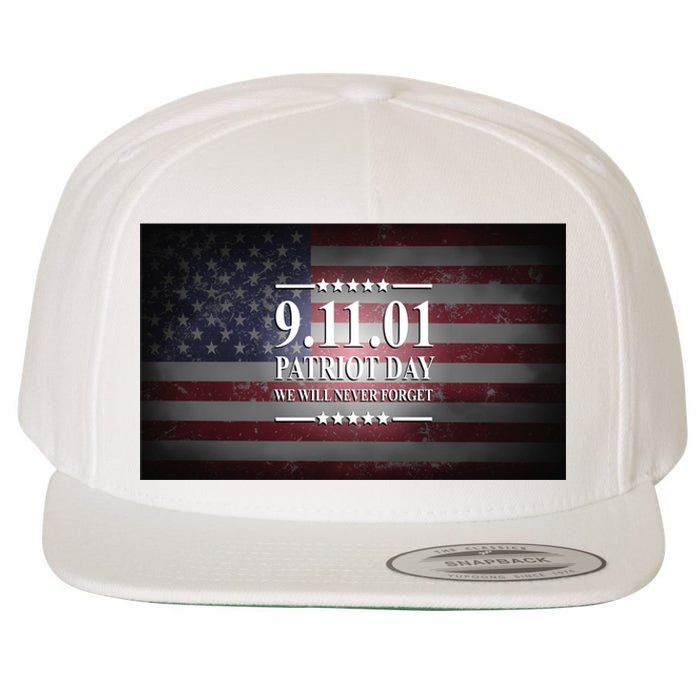 9.11.01 Patriot Day 20th Anniversary Wool Snapback Cap