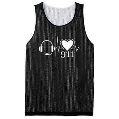 911 Police Dispatcher Thin Gold Line Heartbeat Law Enforcemt Mesh Reversible Basketball Jersey Tank