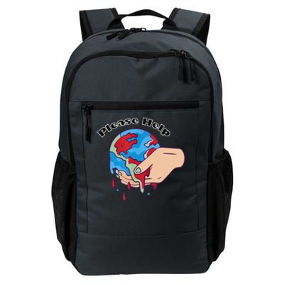 9krys Please Help Earth Planet Be Save Daily Commute Backpack