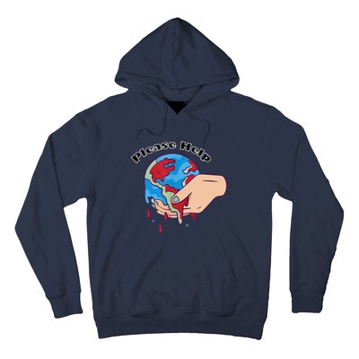 9krys Please Help Earth Planet Be Save Hoodie