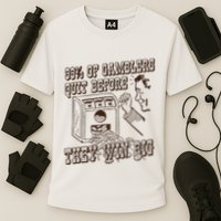 99 Percent Of Gamblers Quit Before They Win Big Cooling Performance Crew T-Shirt