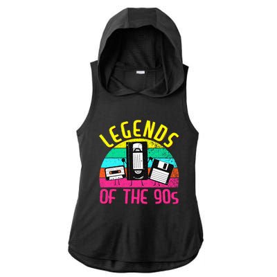 90s Party Outfit For Women & Men 90s Costume Legends 90s Ladies PosiCharge Tri-Blend Wicking Draft Hoodie Tank