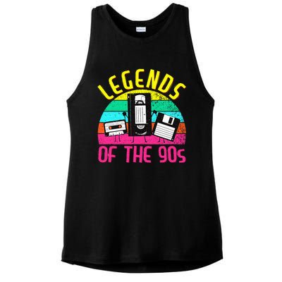 90s Party Outfit For Women & Men 90s Costume Legends 90s Ladies PosiCharge Tri-Blend Wicking Tank