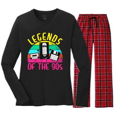 90s Party Outfit For Women & Men 90s Costume Legends 90s Women's Long Sleeve Flannel Pajama Set 